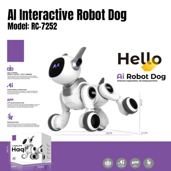 RC-7252 AI Interactive Robot Dog