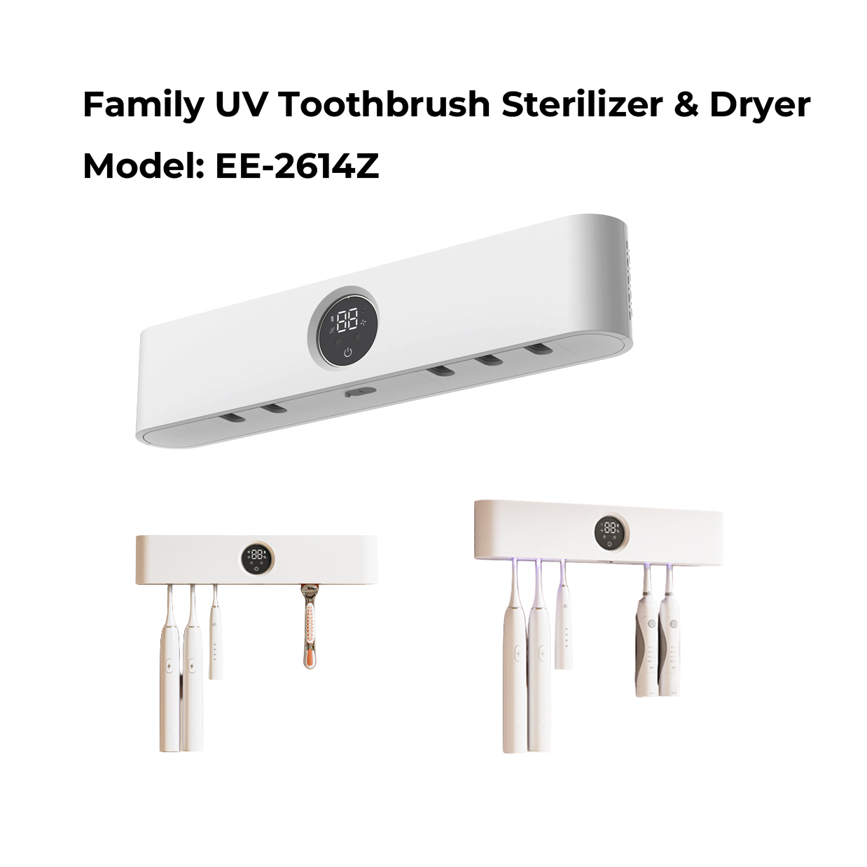 EE-2614Z Family UV Toothbrush Sterilizer & Dryer 2