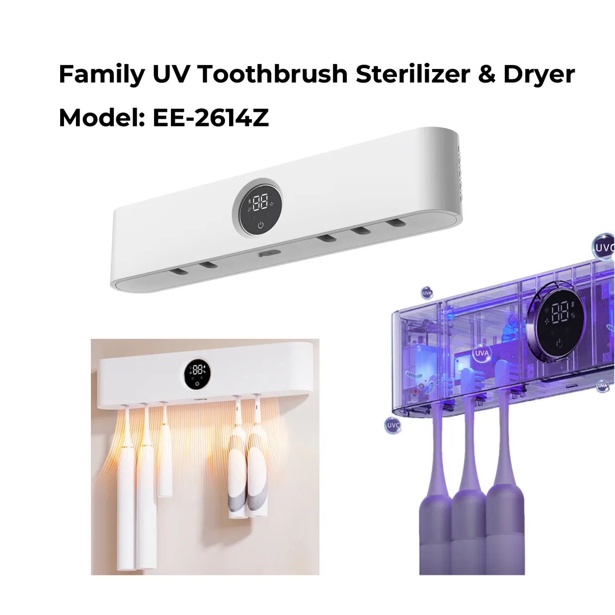 EE-2614Z Family UV Toothbrush Sterilizer & Dryer
